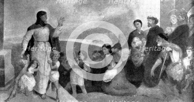 Christ Blessing Little Children, 1898. Creator: Unknown.