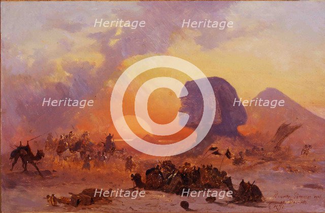 Simoom, a wind in the Desert of Egypt, ca 1844.