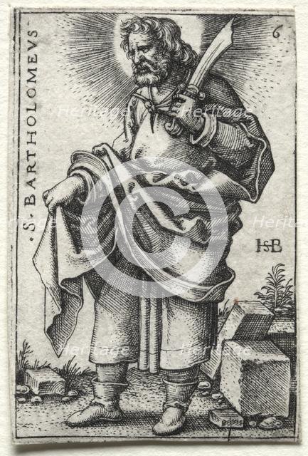 St. Bartholomew, 1545-1546. Creator: Hans Sebald Beham (German, 1500-1550).