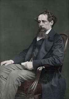 Charles Dickens, 19th century English author, (1910). Artist: Unknown