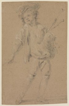 Boy with Bagpipe, early 18th century. Creator: Jean Raoux.
