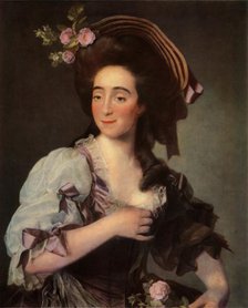 'Portrait of Anna Davie Bernuzzi', 1782, (1965).  Creator: Dmitry Levitsky.
