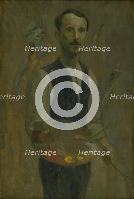 Self-Portrait, 1908. Creator: Karl Isakson.