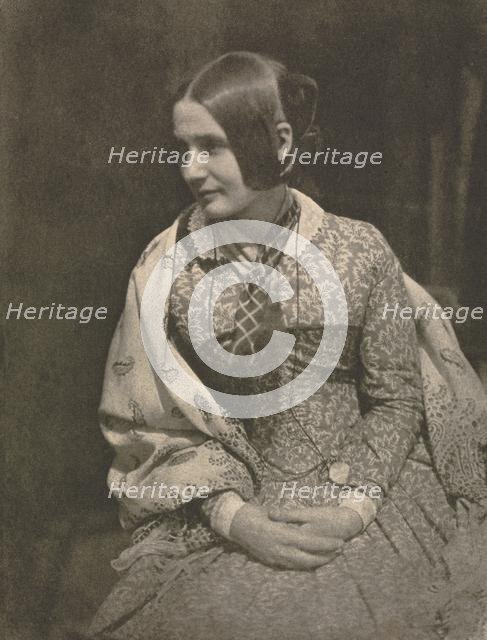 Camera Work: Lady in Flowered Dress, 1912. Creator: David Octavius Hill (British, 1802-1870); Robert Adamson (British, 1821-1848), and.