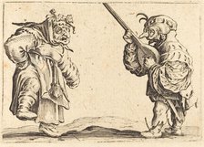 Dancers with Lute, c. 1622. Creator: Jacques Callot.