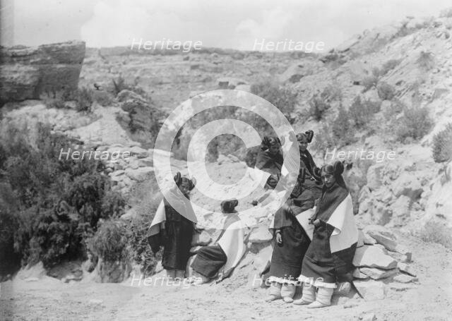 East Mesa girls-Hopi, c1906. Creator: Edward Sheriff Curtis.