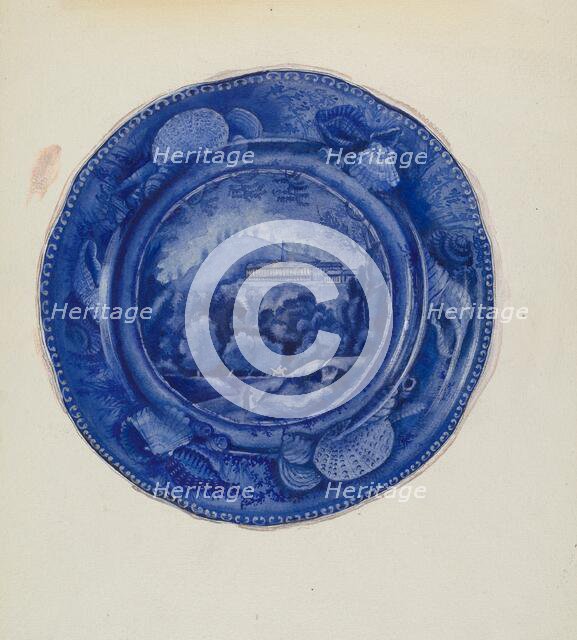 Plate, c. 1936. Creator: Beverly Chichester.