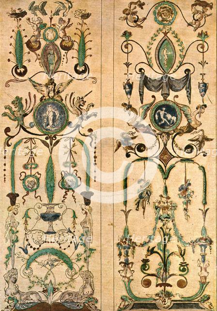 Design for a mural painting, France, (1928). Creator: Unknown.