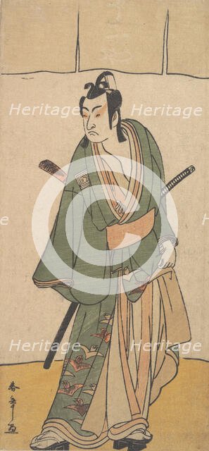 The Second Ichikawa Monnosuke in the role of Soga no Juro Sukenari, 2nd month, 1785. Creator: Shunsho.