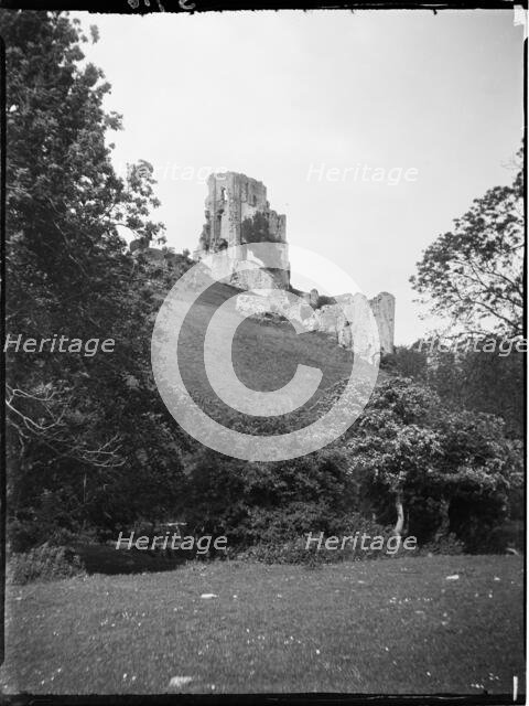 Corfe Castle, Corfe Castle, Purbeck, Dorset, 1927. Creator: Katherine Jean Macfee.