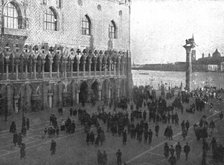 The Dark Hours of Italy; The "Piazzetta", in front of the Doge's Palace. ..., 1917. Creator: Unknown.