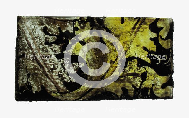 Glass Fragment, French, 14th-15th century (?). Creator: Unknown.