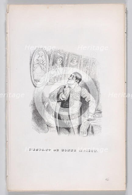 The Child of Good Breeding from The Complete Works of Béranger, 1836. Creator: John Thompson.