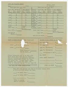 Dues and finance report, ca. 1966. Creator: Unknown.