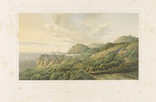 Main view of the Orianda Imperial Summer Residence in Crimea, c.1845. Creator: Schinkel, Karl Friedrich (1781-1841).