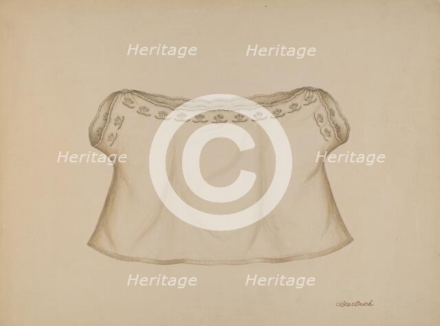Baby's Shirt, c. 1938. Creator: Rex F Bush.