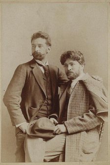 Ferruccio Busoni (1866-1924) and Ottokar Novacek (1866-1900), 1892. Creator: Anonymous.