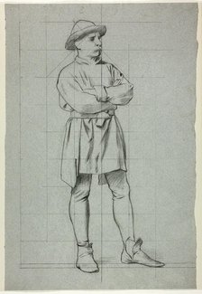 Man Standing with Folded Arms, n.d. Creator: Henry Stacy Marks.