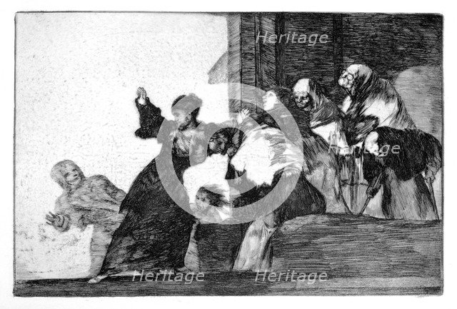 'Riddle of the poor', 1819-1823. Artist: Francisco Goya