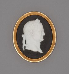 Medallion with Vespasian, Burslem, Late 18th century. Creator: Wedgwood.