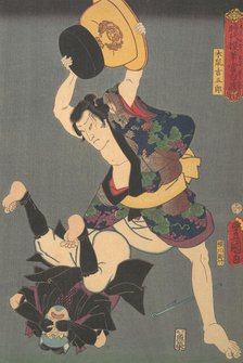 Contemporary Rendition of a Rogue: Kinezumi Kichigoro, 19th century., 19th century. Creator: Utagawa Kunisada.
