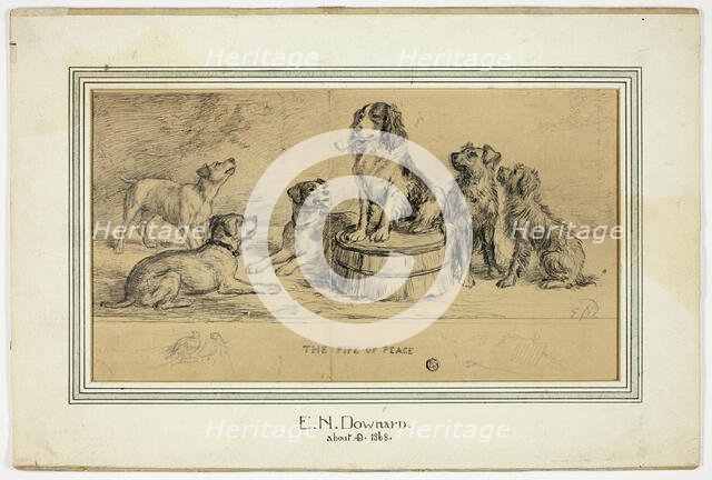 The Pipe of Peace (recto), n.d. Creator: Ebenezer Newman Downard.