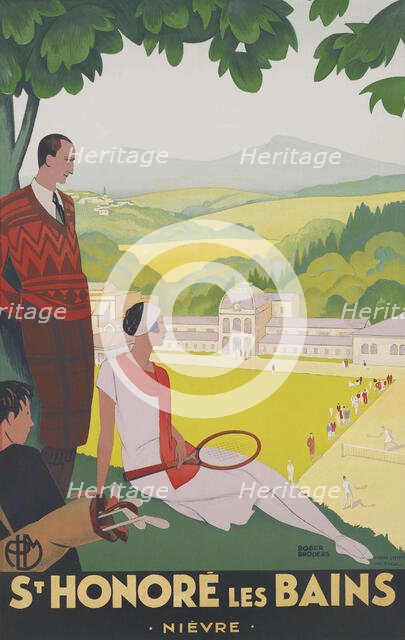 P.L.M. St Honoré-les-Bains (Nièvre), c1928. Creator: Broders, Roger (1883-1953).