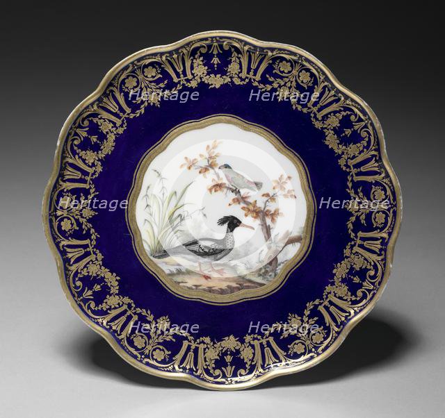 Footed Dish (soucoupe à pied), 1786. Creator: Sèvres Porcelain Manufactory (French, est. 1740); Etienne Evans (French, 1733-1806).