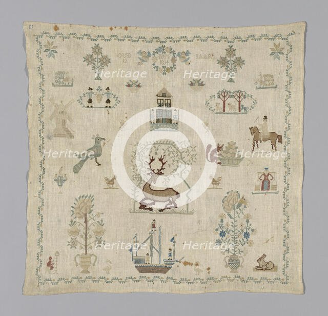 Sampler, Denmark, 1814. Creator: Unknown.