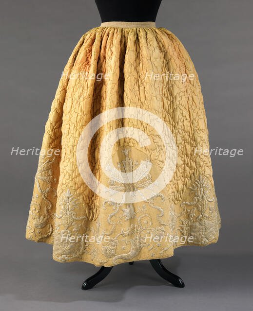 Petticoat, Swedish, 1740-60. Creator: Unknown.