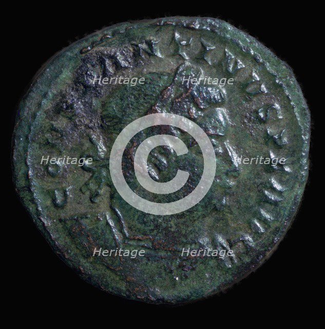 Bronze coin of Constantine I, 4th century. Artist: Unknown