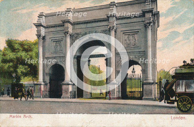 'Marble Arch, London', c1906. Artist: Unknown.