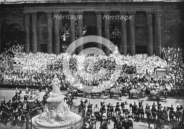 The ceremony of thanksgiving at St Paul's Cathedral, London, June 22nd, 1897. Artist: Unknown