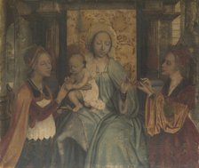 The Virgin and Child with Saints Barbara and Catherine, c. 1518-1525. Artist: Massys, Quentin (1466–1530)