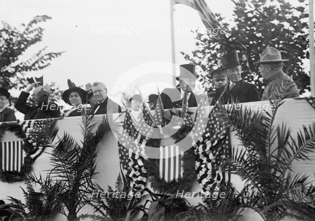 Cavalry Review By President Wilson, Washington, DC, 1913. Creator: Harris & Ewing.