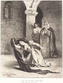 The Song of Ophelia (Act IV, Scene V), 1834. Creator: Eugene Delacroix.