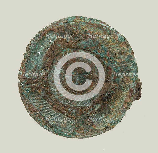 Disk Brooch, Frankish, 7th century. Creator: Unknown.