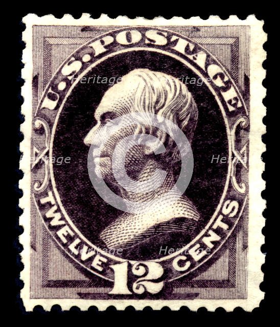 12c Henry Clay special printing single, 1875. Creator: Continental Bank Note Company.