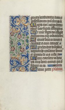 Book of Hours (Use of Rouen): fol. 58v, c. 1470. Creator: Master of the Geneva Latini (French, active Rouen, 1460-80).