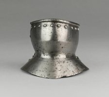 Bevor ("Falling Buff") with Two Gorget Pieces, Europe, c. 1500. Creator: Unknown.