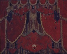 Design of main curtain for the theatre play The Masquerade by M. Lermontov, 1917. Artist: Golovin, Alexander Yakovlevich (1863-1930)