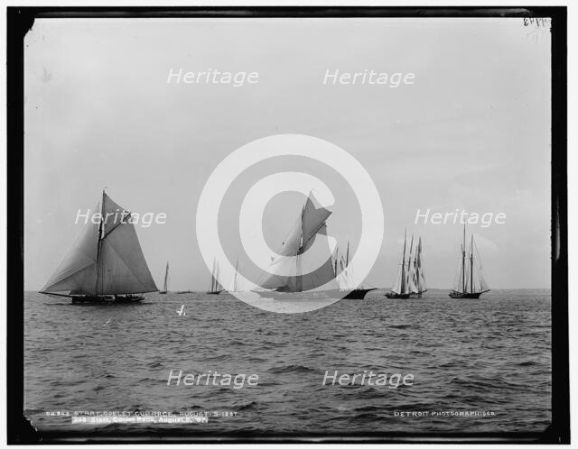 Start, Goelet Cup Race, 1887 Aug 5. Creator: Unknown.