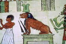 Image of the Egyptian deity Ammit. Artist: Unknown