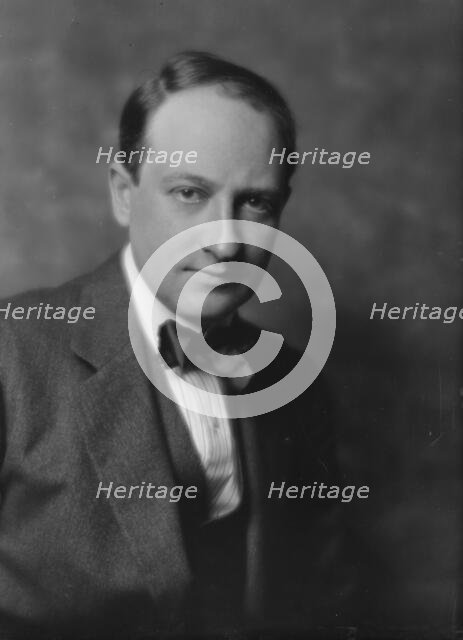 White, Gilbert, Mr., portrait photograph, 1914 June 19. Creator: Arnold Genthe.