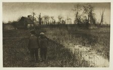 A Toad in the Path: Early Spring in Norfolk, c. 1883/87, printed 1888. Creator: Peter Henry Emerson.