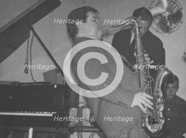 Tubby Hayes and Ronnie Scott, Ronnie Scott's, Gerrard Street, London, 1959. Creator: Brian Foskett.