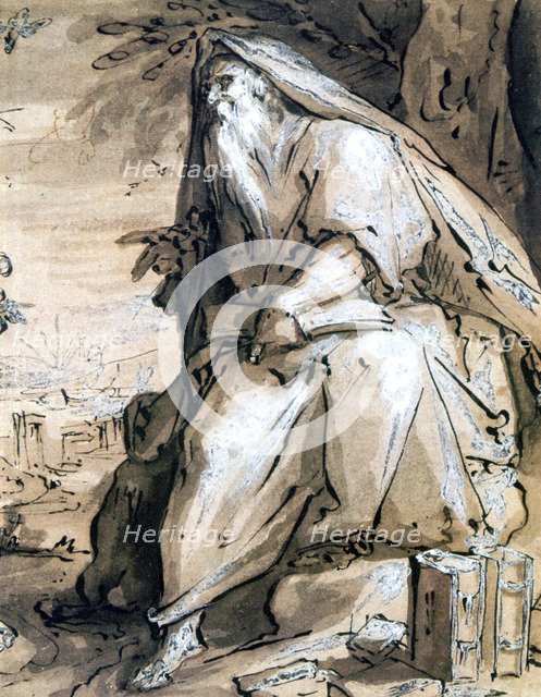'Prophet', c1600. Artist: Hendrik Goltzius