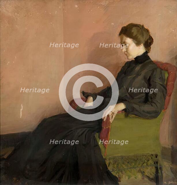 Grace Canedy, the artist's first wife, c1904. Creator: Harold Gilman.