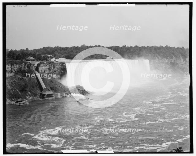 Niagara Falls from Canadian Shore, c1905. Creator: Unknown.