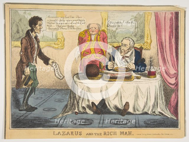 Lazarus and the Rich Man, 1830. Creator: Unknown.